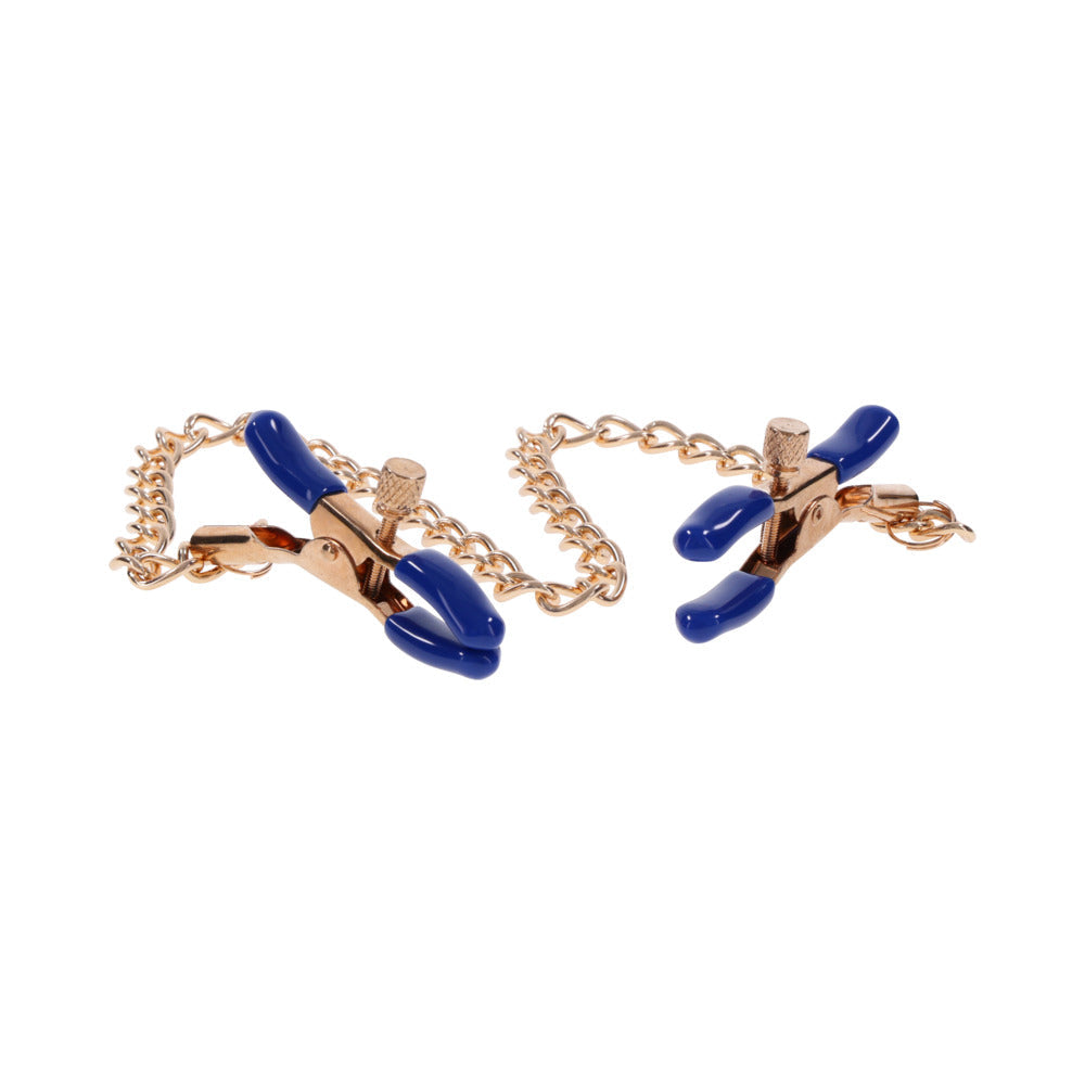 SPORTSHEETS - SEX & MISCHIEF COUGAR CHAINED NIPPLE CLAMPS