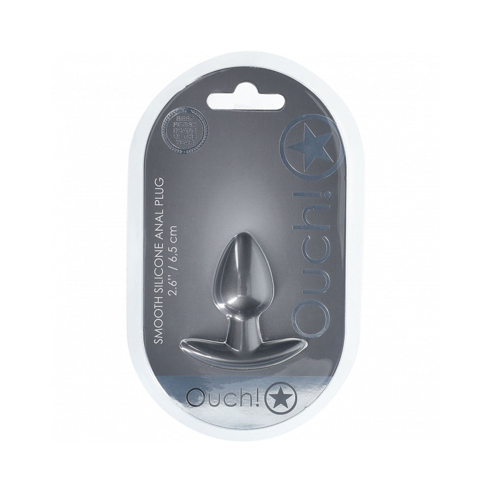SHOTS - AI! DISPOSITIVO ANAL SUAVE EM SILICONE PEQUENO 6,6 CM. GUN METAL