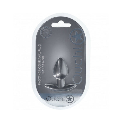 SHOTS - AI! DISPOSITIVO ANAL SUAVE EM SILICONE PEQUENO 6,6 CM. GUN METAL