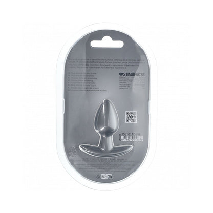 SHOTS - AI! DISPOSITIVO ANAL SUAVE EM SILICONE PEQUENO 6,6 CM. GUN METAL