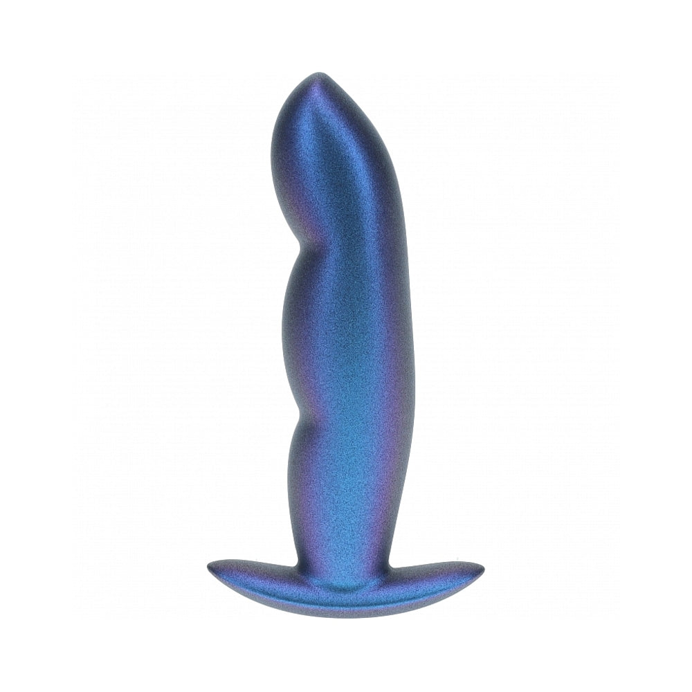 SHOTS - OUCH! SMOOTH SILICONE FINGER ANAL PLUG 4.6 IN. METALLIC
