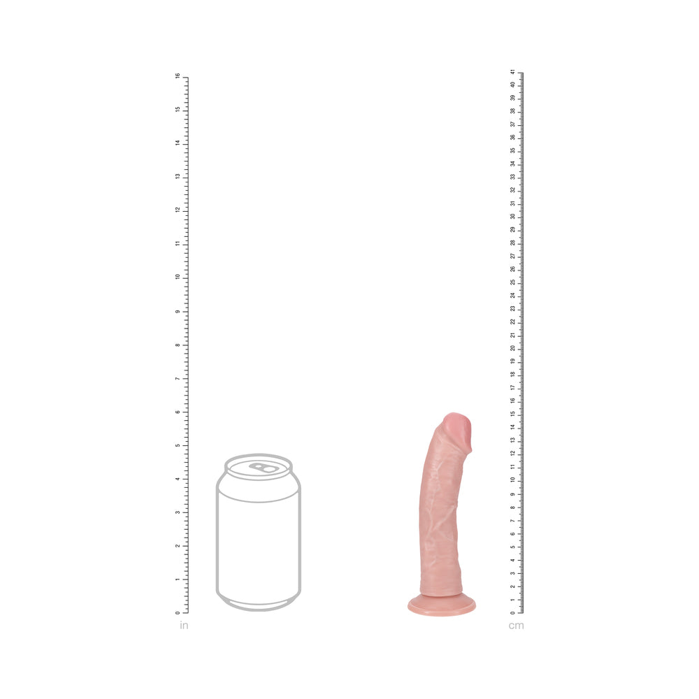 SHOTS - REALROCK 6 IN. VIBRATING COCK REGULAR CURVED