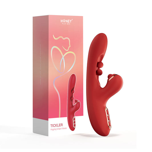 HONEY PLAY BOX - TICKLER WIGGLING G SPOT VIBRATOR & TAPPING CLITORAL STIMULATOR