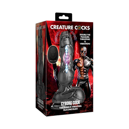 XR BRANDS - CREATURE COCKS CYBORG THRUSTING SILICONE DILDO