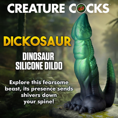 XR BRANDS - CREATURE COCKS DICKOSAUR DINOSAUR SILICONE DILDO