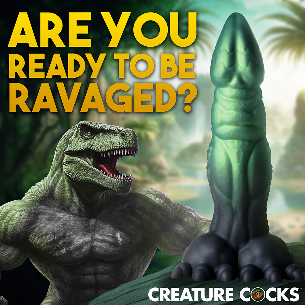 XR BRANDS - CREATURE COCKS DICKOSAUR DINOSAUR SILICONE DILDO