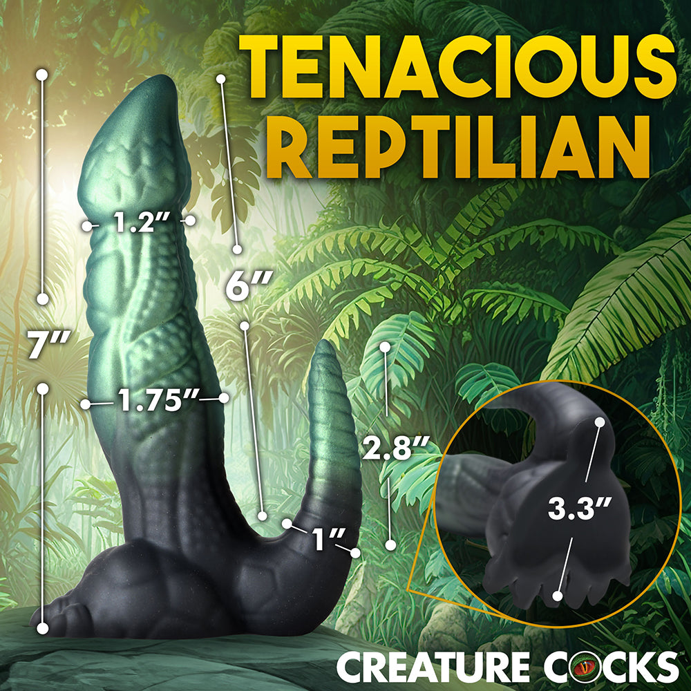 XR BRANDS - CREATURE COCKS DICKOSAUR DINOSAUR SILICONE DILDO