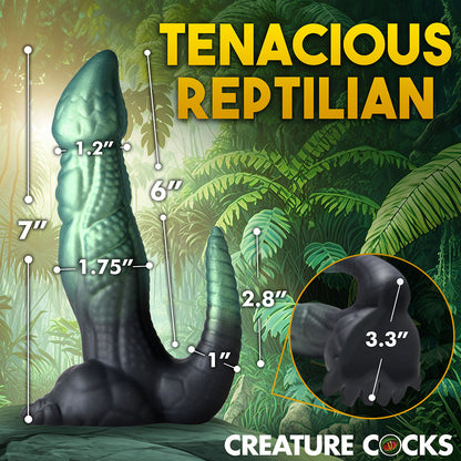 XR BRANDS - CREATURE COCKS DICKOSAUR DINOSAUR SILICONE DILDO