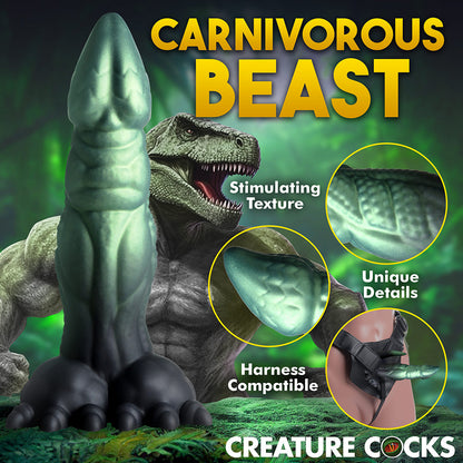 XR BRANDS - CREATURE COCKS DICKOSAUR DINOSAUR SILICONE DILDO
