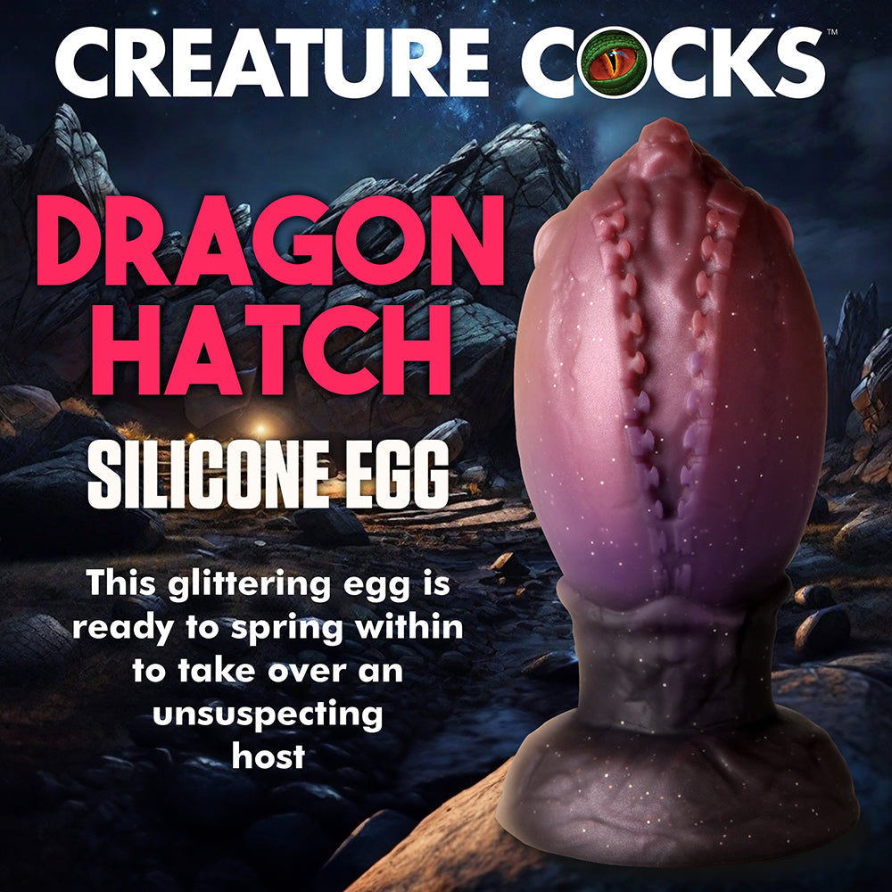 XR BRANDS - CREATURE COCKS DRAGON HATCH SILICONE EGG LARGE