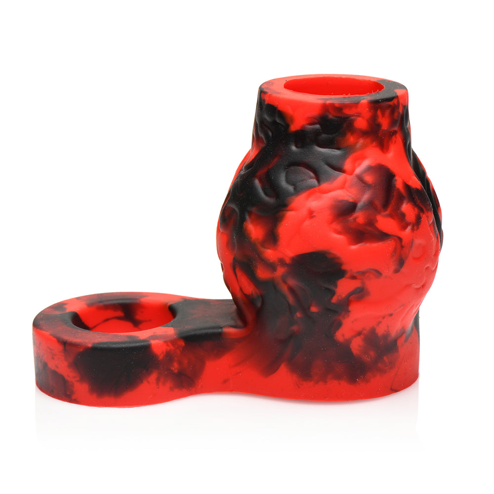 XR BRANDS - CREATURE COCKS HELL HOUND SILICONE GIRTH ENHANCER WITH BALL STRAP