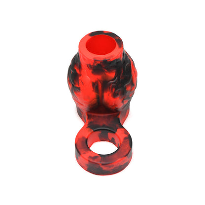 XR BRANDS - CREATURE COCKS HELL HOUND SILICONE GIRTH ENHANCER WITH BALL STRAP