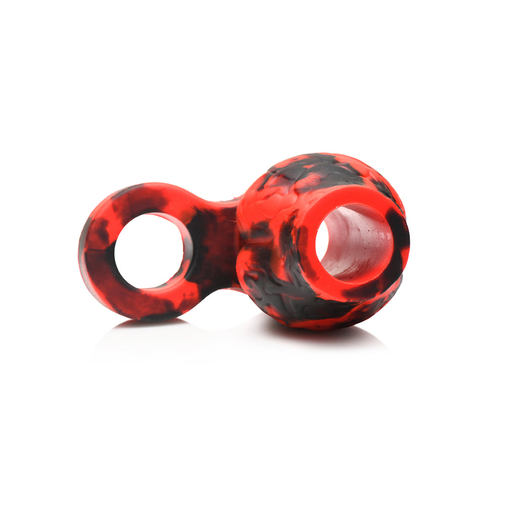 XR BRANDS - CREATURE COCKS HELL HOUND SILICONE GIRTH ENHANCER WITH BALL STRAP