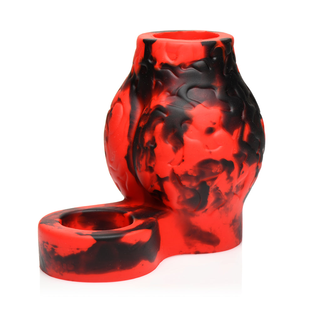 XR BRANDS - CREATURE COCKS HELL HOUND SILICONE GIRTH ENHANCER WITH BALL STRAP