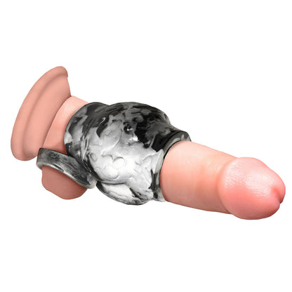 XR BRANDS - CREATURE COCKS NIGHT PROWLER SILICONE GIRTH ENHANCER WITH BALL STRAP