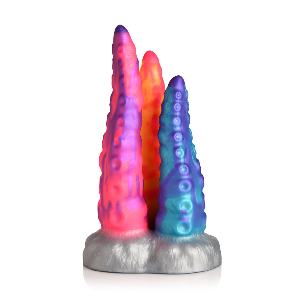 XR BRANDS - CREATURE COCKS TENTACLE TRIO SILICONE DILDO
