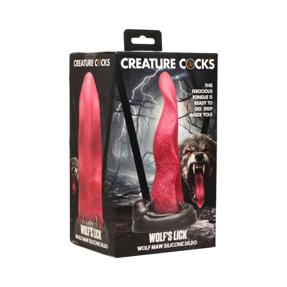 XR BRANDS - CREATURE COCKS WOLF'S LICK WOLF MAW SILICONE DILDO
