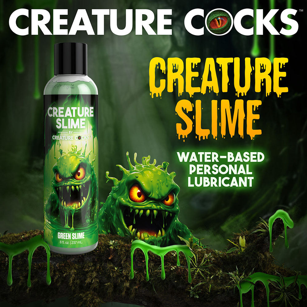 XR BRANDS - CREATURE SLIME GREEN WATER-BASED LUBRICANT 8 OZ.