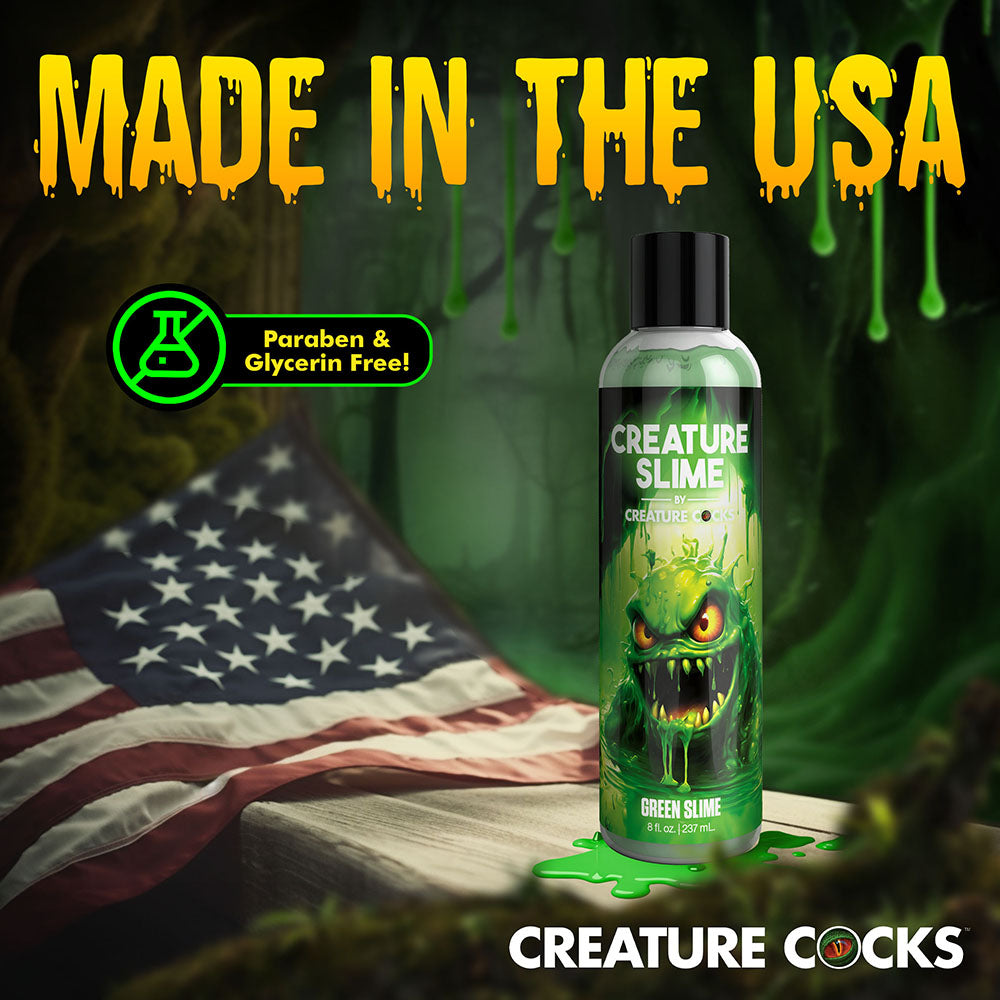XR BRANDS - CREATURE SLIME GREEN WATER-BASED LUBRICANT 8 OZ.