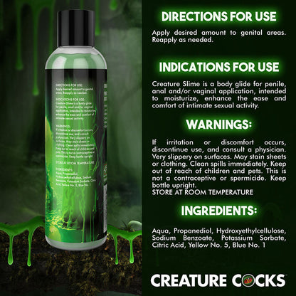 XR BRANDS - CREATURE SLIME GREEN WATER-BASED LUBRICANT 8 OZ.