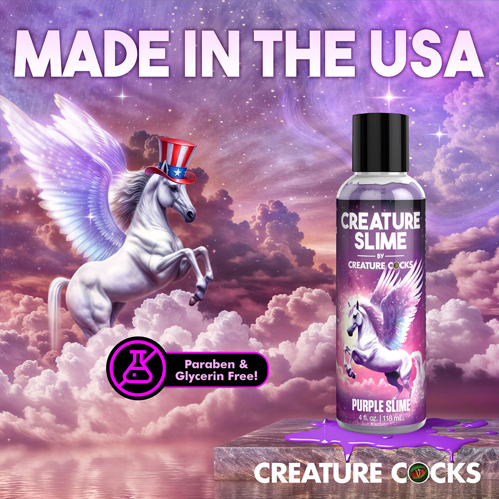 XR BRANDS - CREATURE SLIME PURPLE WATER-BASED LUBRICANT 4 OZ.