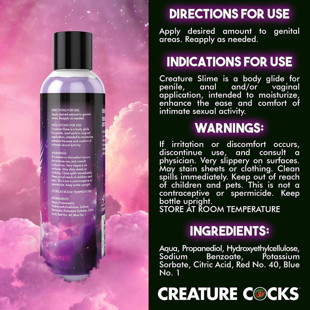 XR BRANDS - CREATURE SLIME PURPLE WATER-BASED LUBRICANT 8 OZ.