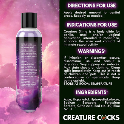 XR BRANDS - CREATURE SLIME PURPLE WATER-BASED LUBRICANT 8 OZ.