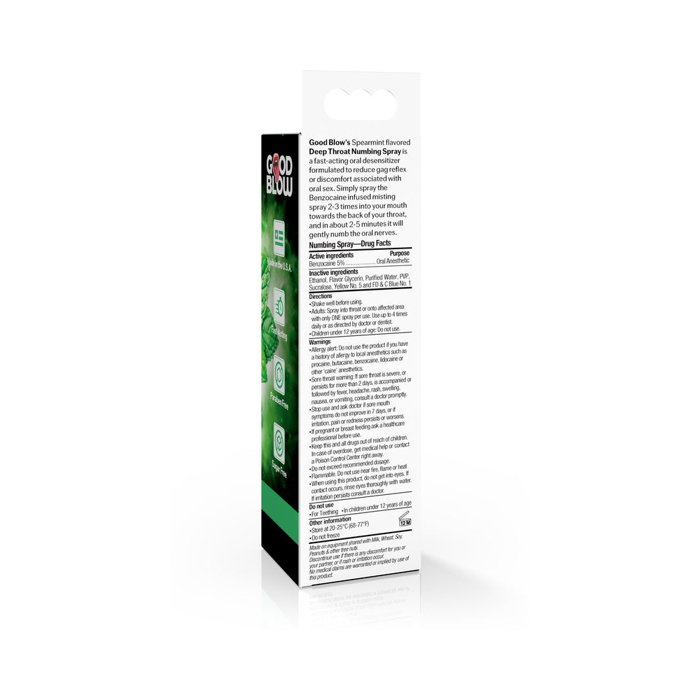 XR BRANDS - GOOD BLOW DEEP THROAT SPRAY SPEARMINT 1 OZ.