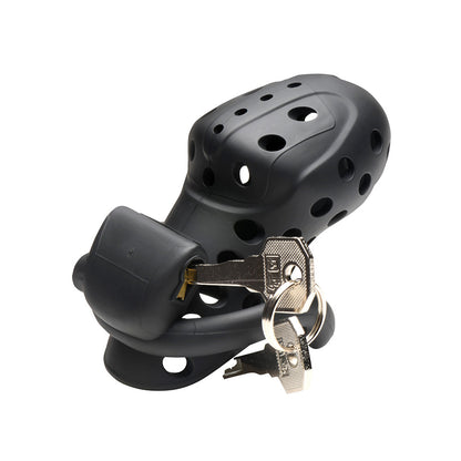 XR BRANDS - MASTER SERIES LOCK DOWN CHASTITY CAGE