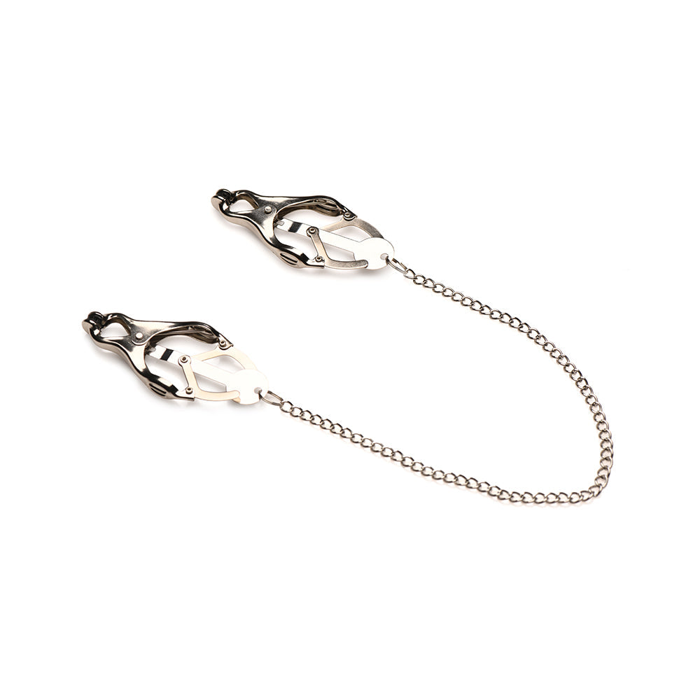 XR BRANDS - MASTER SERIES PRIMAL SPIKED CLOVER NIPPLE CLAMPS