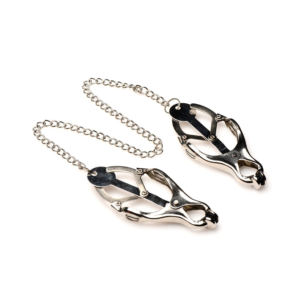 XR BRANDS - MASTER SERIES PRIMAL SPIKED CLOVER NIPPLE CLAMPS