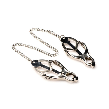 XR BRANDS - MASTER SERIES PRIMAL SPIKED CLOVER NIPPLE CLAMPS