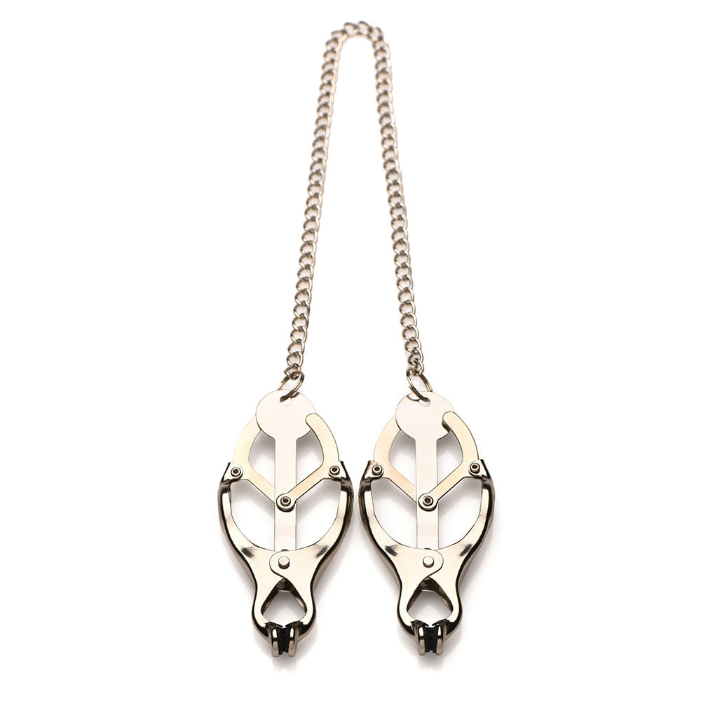 XR BRANDS - MASTER SERIES PRIMAL SPIKED CLOVER NIPPLE CLAMPS