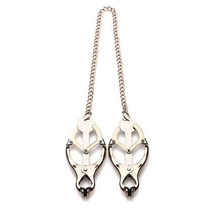 XR BRANDS - MASTER SERIES PRIMAL SPIKED CLOVER NIPPLE CLAMPS