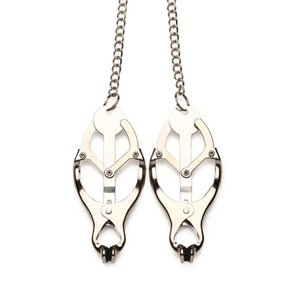 XR BRANDS - MASTER SERIES PRIMAL SPIKED CLOVER NIPPLE CLAMPS