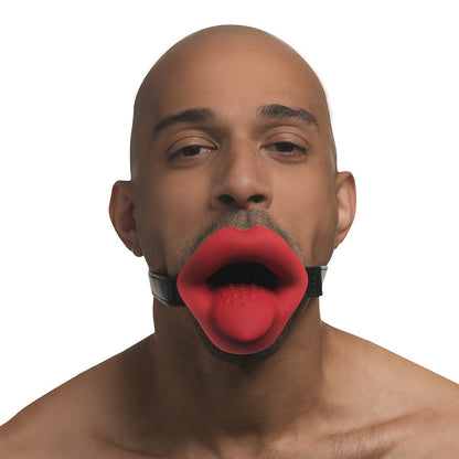 XR BRANDS - MASTER SERIES VIBRATING LIPS MOUTH GAG