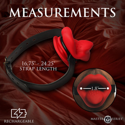 XR BRANDS - MASTER SERIES VIBRATING LIPS MOUTH GAG
