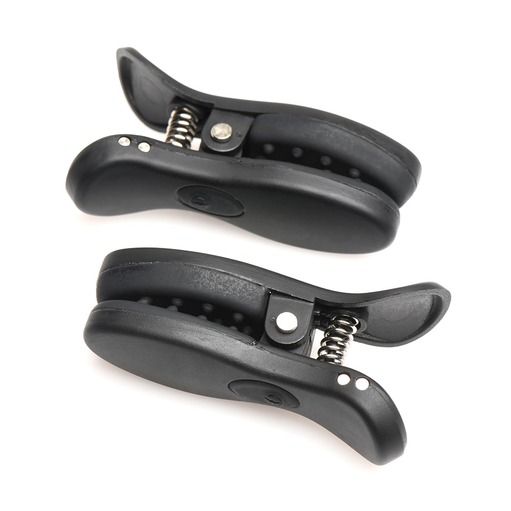 XR BRANDS - MASTER SERIES VIBRATING NIPPLE CLAMPS WITH RECHARGEABLE CASE