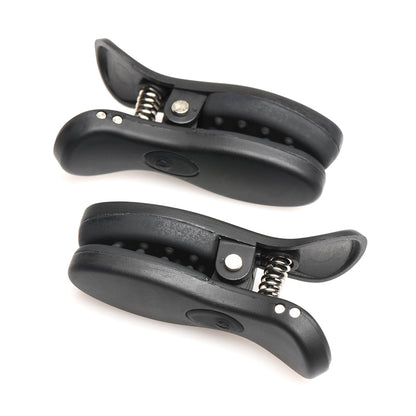 XR BRANDS - MASTER SERIES VIBRATING NIPPLE CLAMPS WITH RECHARGEABLE CASE
