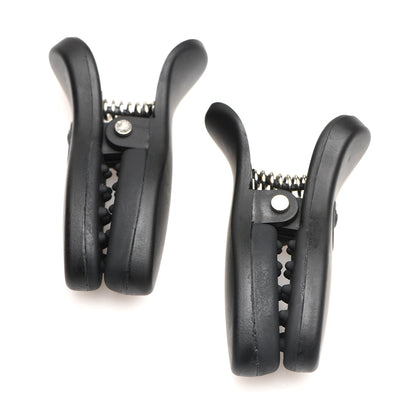 XR BRANDS - MASTER SERIES VIBRATING NIPPLE CLAMPS WITH RECHARGEABLE CASE