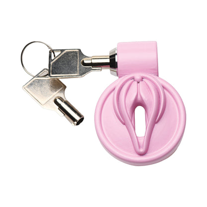 XR BRANDS - MASTER SERIES VULVA LOCKING CHASTITY CAGE