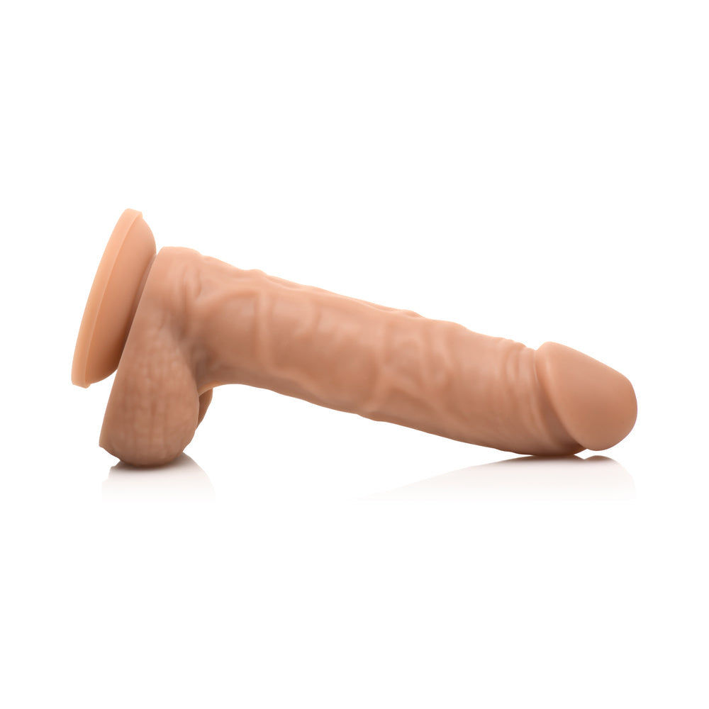 CURVE NOVELTIES - EASY RIDERS 7 IN. SILICONE DILDO WITH BALLS MEDIUM