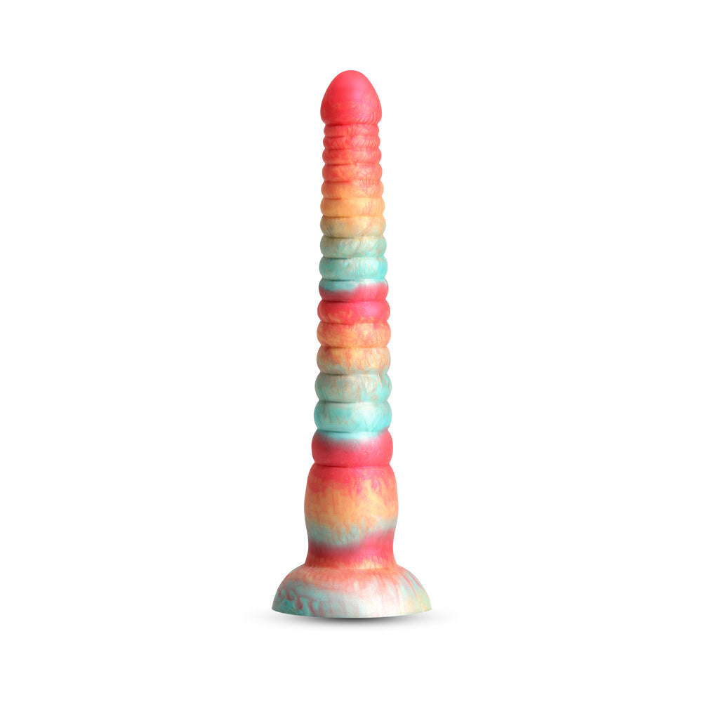 NS NOVELTIES - COLOURS STACKED 9 IN. DILDO RED/GOLD
