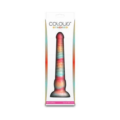 NS NOVELTIES - COLOURS STACKED 9 IN. DILDO RED/GOLD