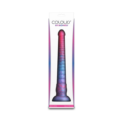 NS NOVELTIES - COLOURS STACKED 12 IN. DILDO PINK/BLUE