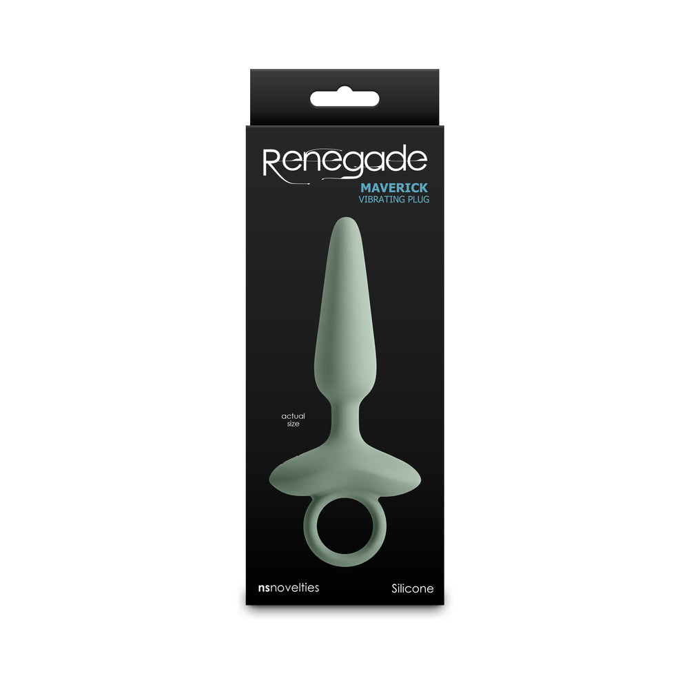 NS NOVELTIES - RENEGADE MAVERICK RECHARGEABLE VIBRATING ANAL PLUG SAGE