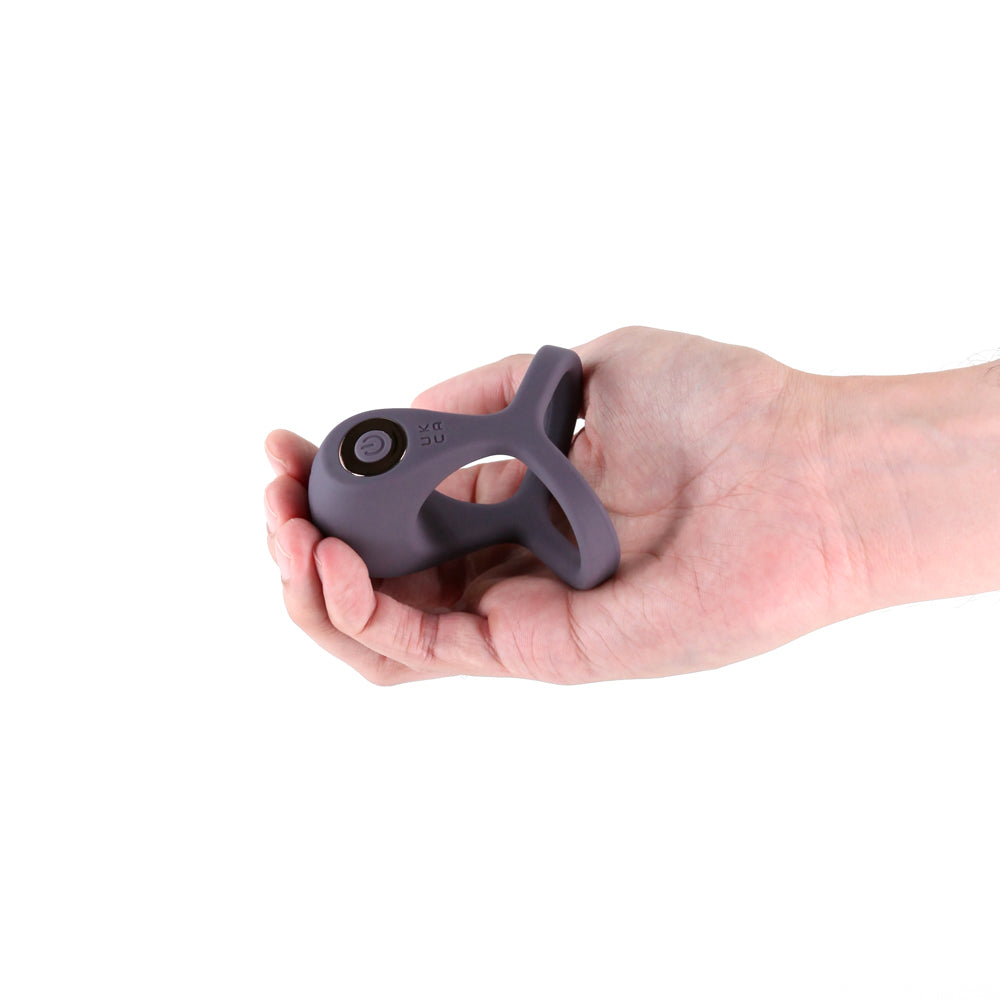 NS NOVELTIES - RENEGADE VALIANT RECHARGEABLE VIBRATING RING GRAY
