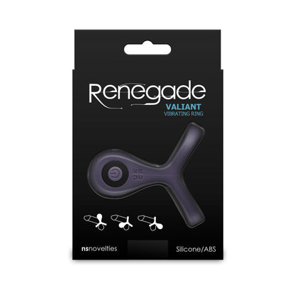 NS NOVELTIES - RENEGADE VALIANT RECHARGEABLE VIBRATING RING GRAY