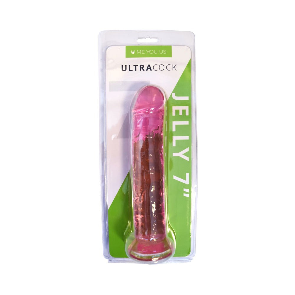 ME YOU US - ULTRACOCK PINK JELLY 7 IN. DONG