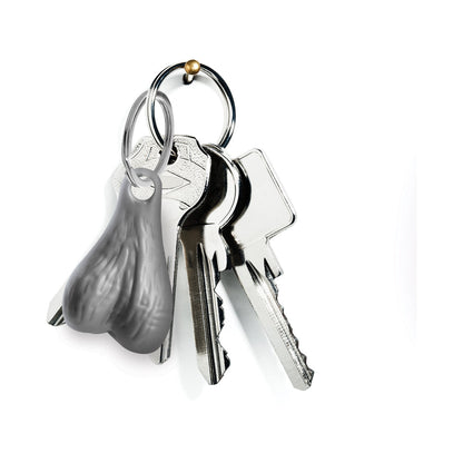 XR BRANDS - BIG BALLERS NUTS KEYCHAIN SILVER